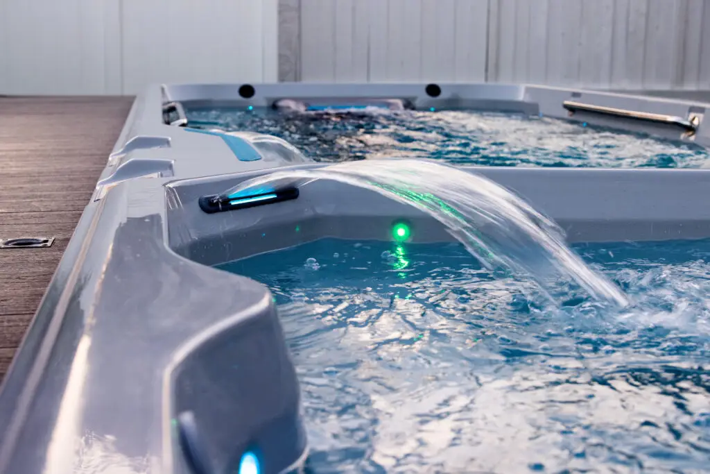 This is a photograph taken ion location in Poway by Skip O'Donnell off ODonnell photograf of a Swim Machine for Endless Pools Fitness in San Diego, California