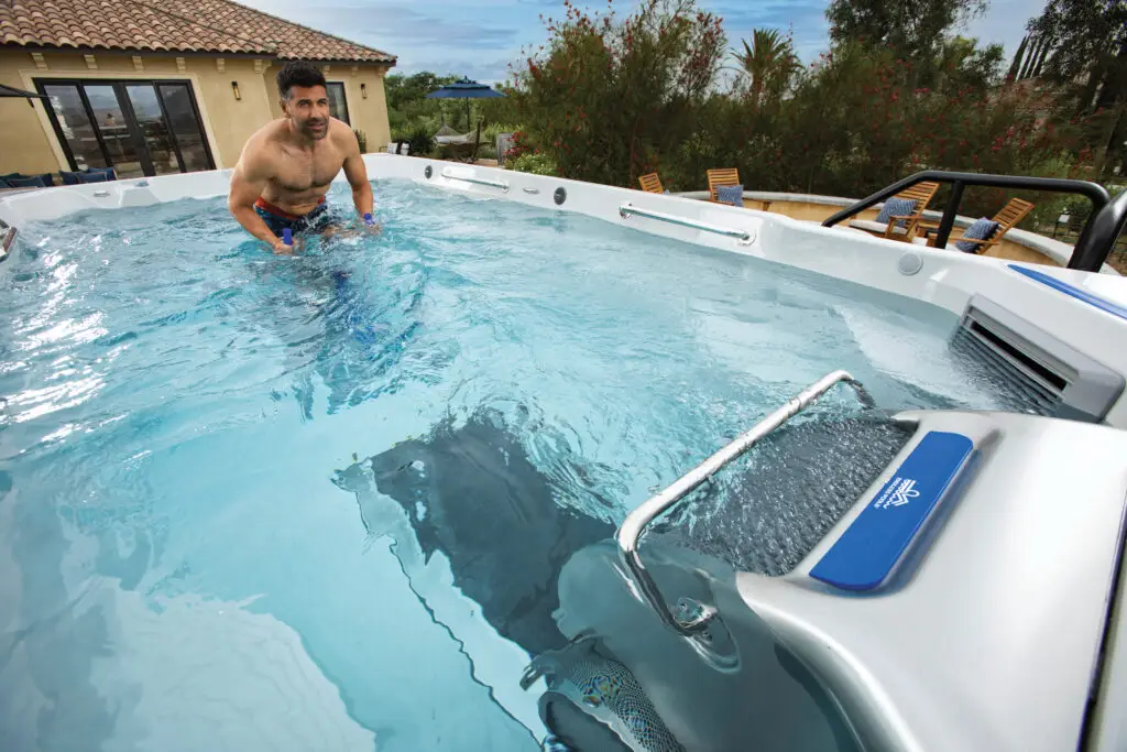 Using the aquabike in the E550.
