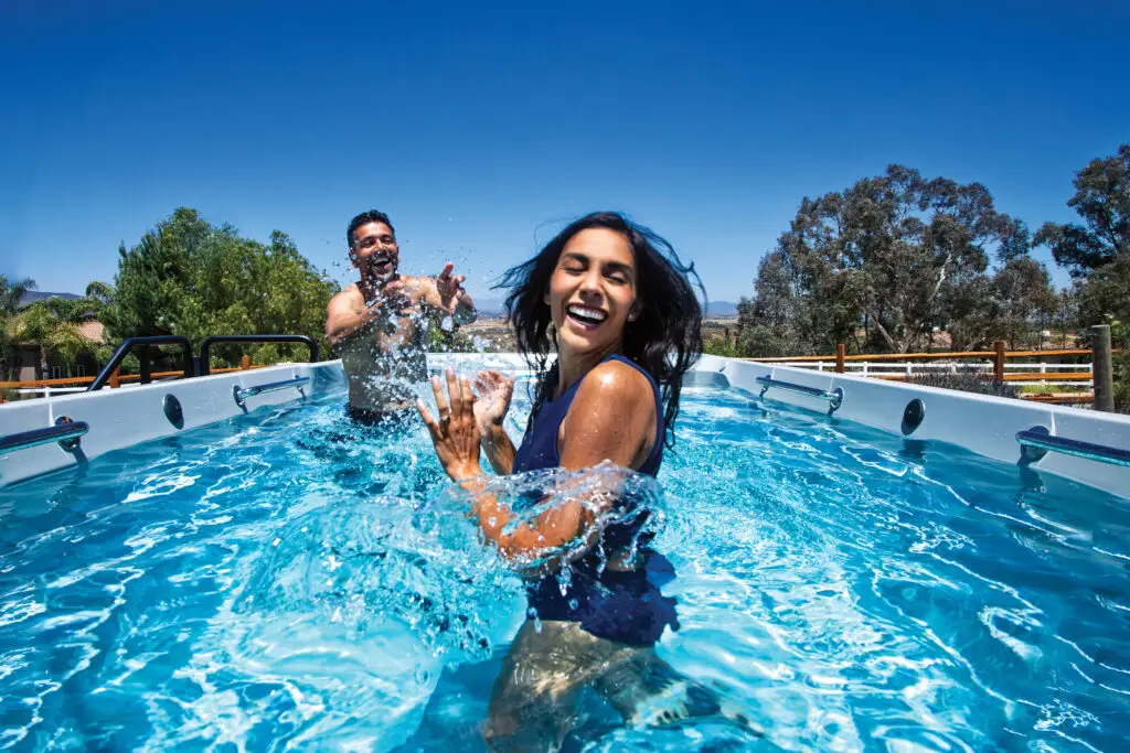 This is a photograph taken in the studio by Skip O'Donnell off ODonnell photograf of a Swim Machine for Endless Pools Fitness in San Diego, California